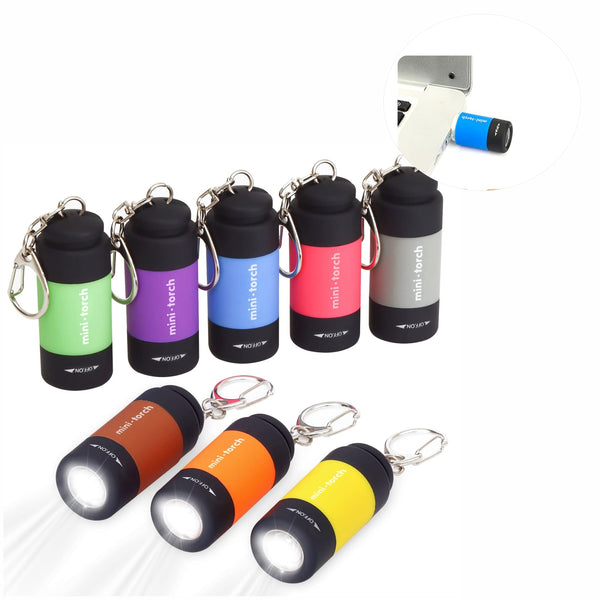 FLT MINI KEYCHAIN LIGHT USB RECHARGEBLE ASST. COLOR - NEW – Classy ...